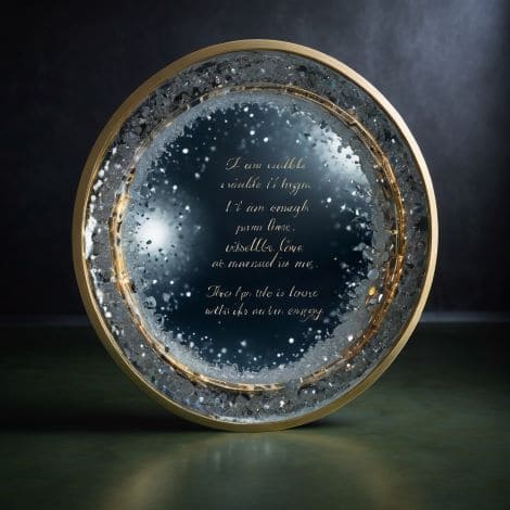 Affirmation mirror for daily positivity